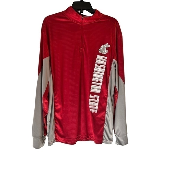 Washington State Cougars 1/4 Zip Wind Shirt size LG (M1) - Picture 4 of 6